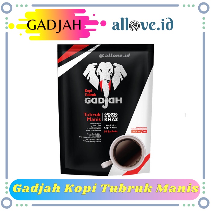 

Gadjah Kopi Tubruk Manis 2 In 1 10X25 Gr