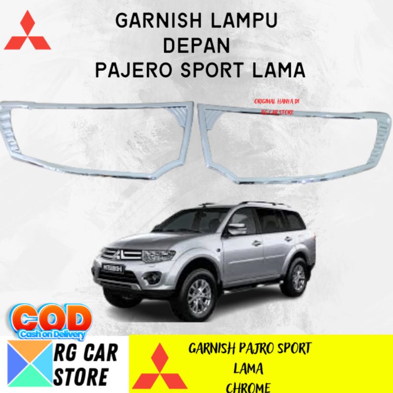 GARNISH PAJERO SPORT LAMA WARNA CHROME DIJAMIN PNP TINGGAL PASANG BERKUALITAS