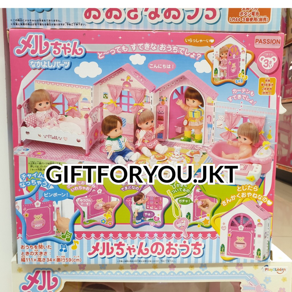 Mell Chan House Playset Original Rumah Boneka Mainan Anak MellChan Doll House