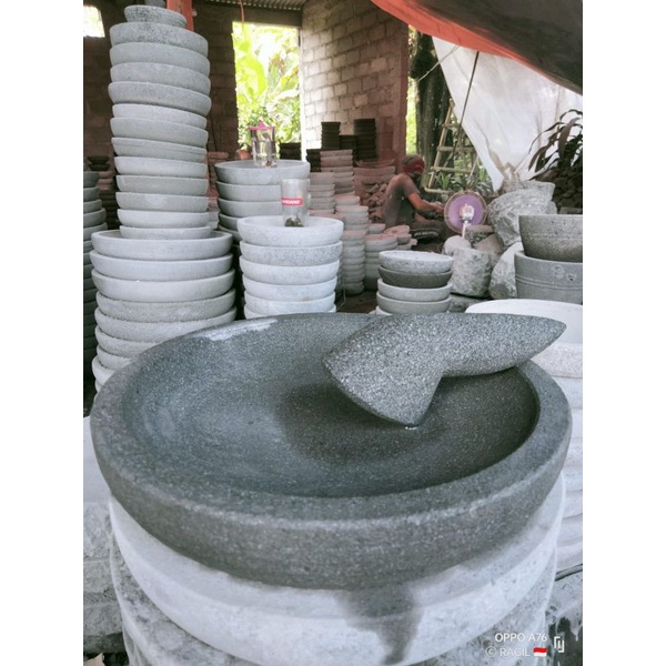 Cobek batu Gunung 25cm-28cm