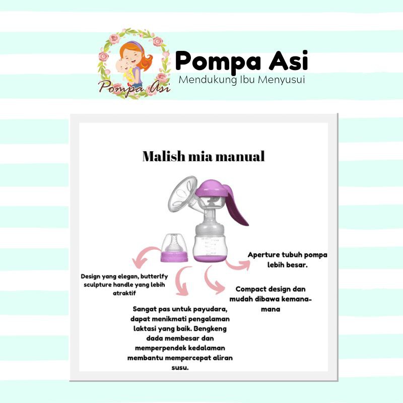 Malish Mia Manual / pompa asi manual / breastpump manual