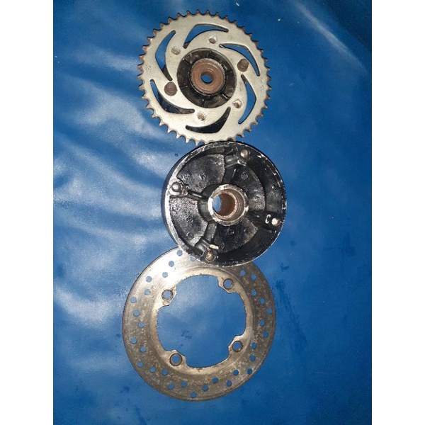 tromol belakang yamaha vixion new bubut cakram cocok pnp cb barang original bubut