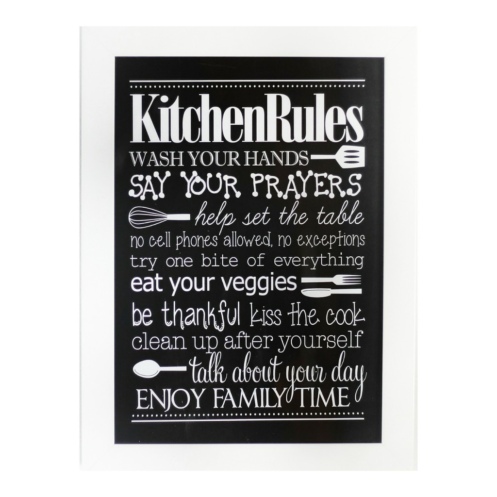 Poster 16 Wall Decor Kitchen Rules Shopee Indonesia