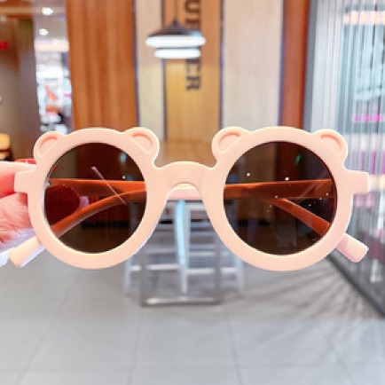 OSM JKT F5294 Kacamata Anak Telinga Beruang / Kacamata Anak New Trend / Fashion Anak Terbaru / Kacamata Fashion Anak-Pink