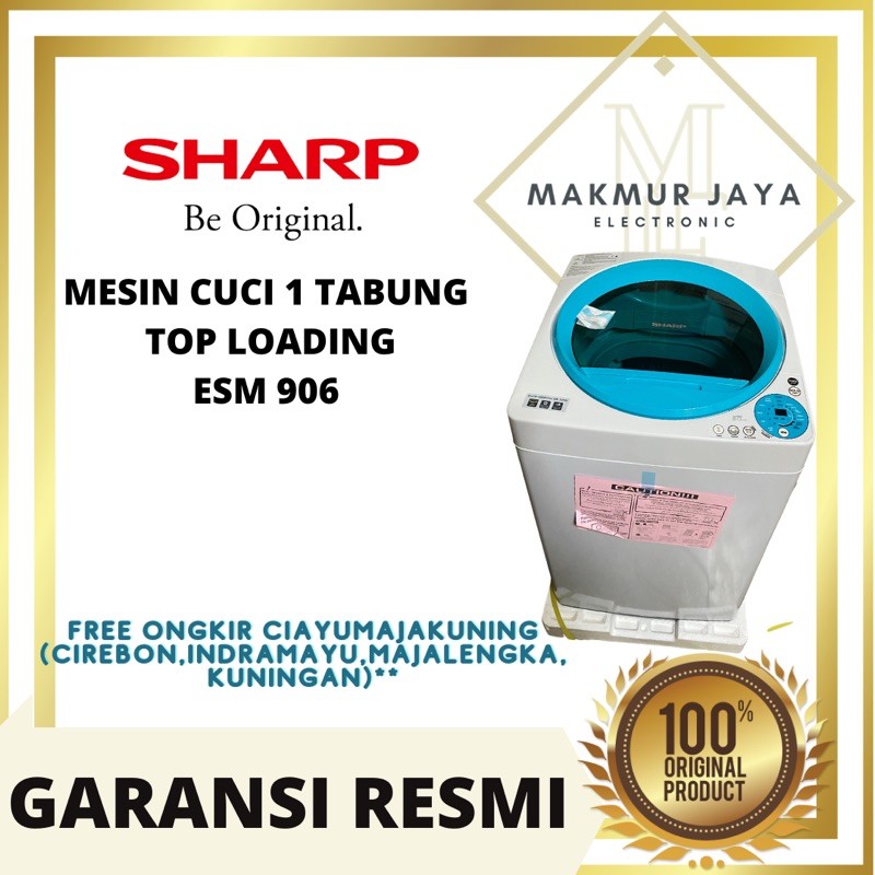 MESIN CUCI SHARP 1 TABUNG ESM 906 9kg KHUSUS CIREBON