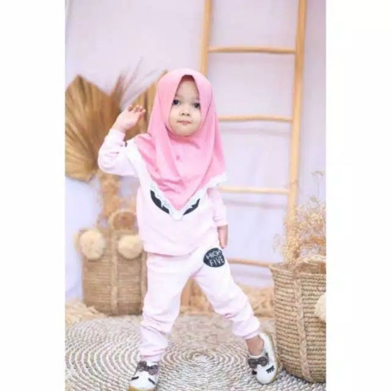 Jilbab Anisa Renda Anak bayi Instan 0-3 Tahun Bahan Lembut Adem | Hijab baby sekolah Tk newborn lucu Premium kekinian | Kerudung Perempuan Sd Terbaru 6-12 Bulan