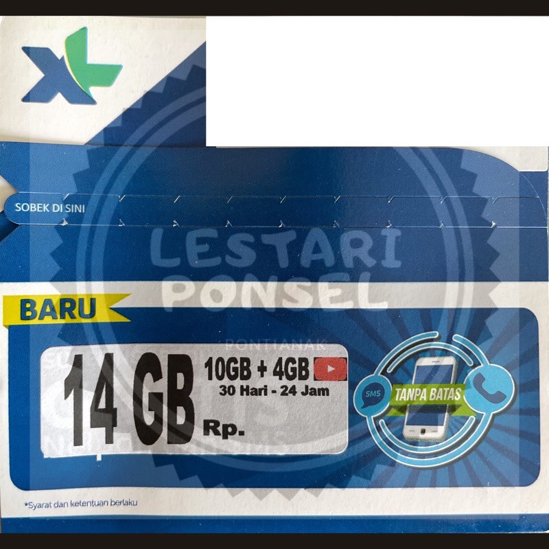 Kartu XL Xtra Hotrod Special 14GB