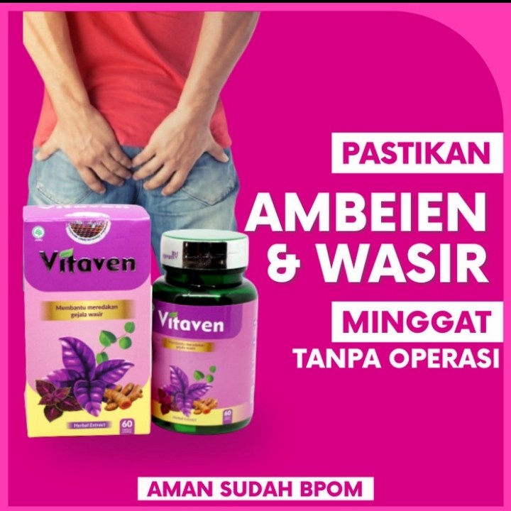 

Vitaven Kapsul Herbal Daun Ungu / Obat Wasir / Ambeien / Ambeyen