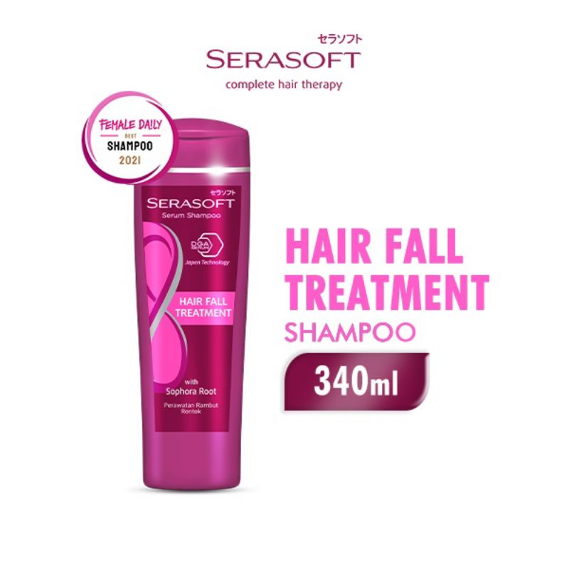 serasoft serum shampo hair fall 340 /170  ml perawatan rambut rontok