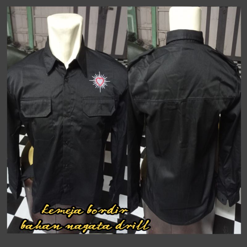 KEMEJA PANJANG PSHT - KEMEJA PSHT SIMPEL- KEMEJA LENGAN PANJANG PSHT- HEM PSHT LENGAN PANJANG - KEME