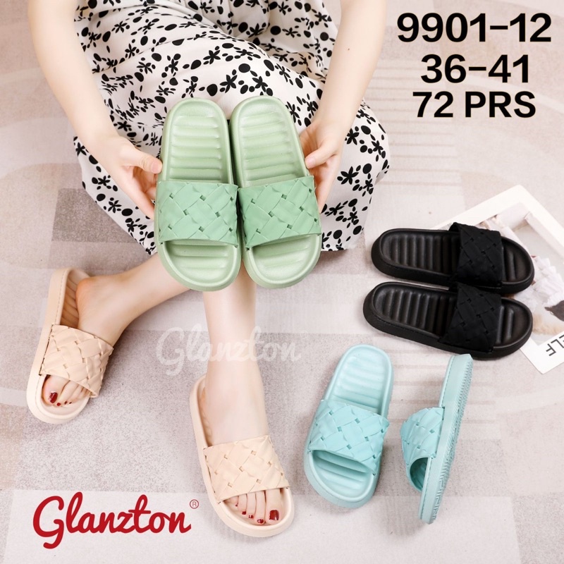 SANDAL JELLY KARET WANITA IMPORT GLANZTON 9901