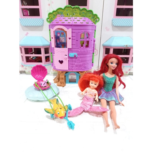 preloved rumah barbie house playhouse barbie mattel disney original