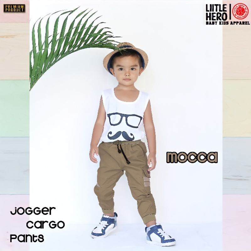 (1 - 10Tahun) Celana Chino Joger Cargo Panjang Anak Laki Laki Cowok Little Hero 1- 10 Tahun