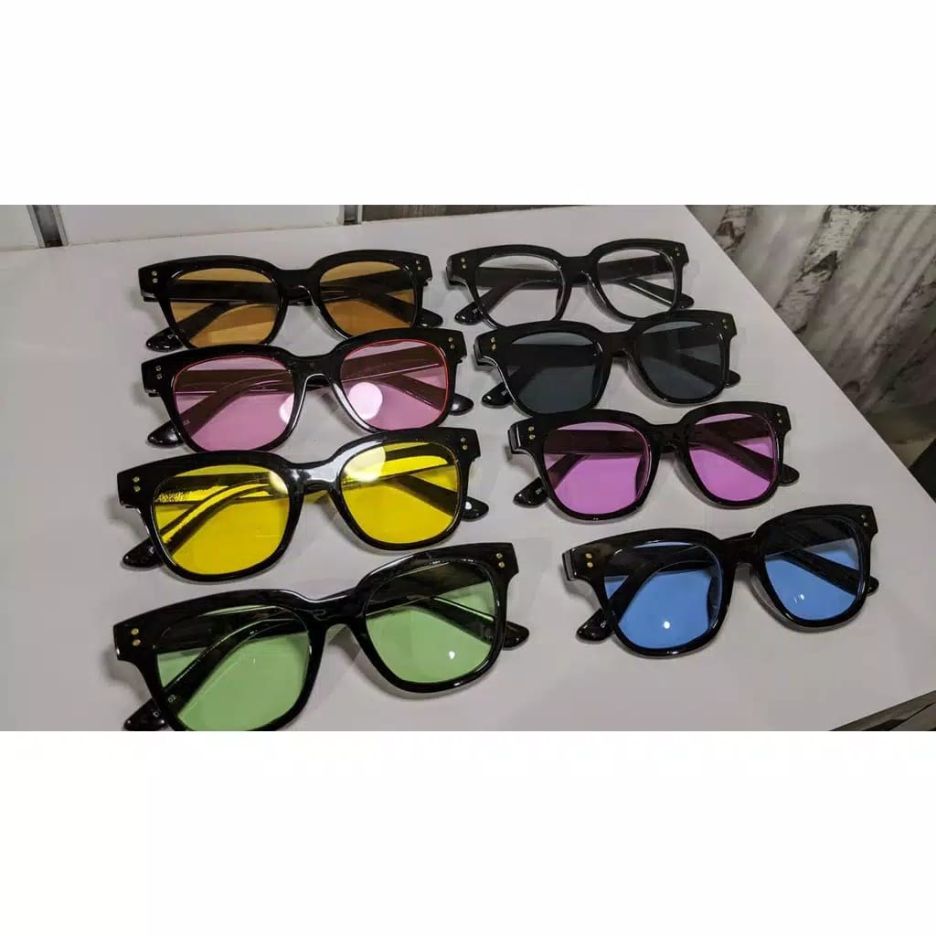 Kacamata Small Candy Color Hitam Wanita Pria Sunglasses Korean Fashion  Jelly Kaca Mata Warna Warni Retro Keren Terbaru Trending Tiktok Terlaris dengan Harga Grosir Murah Meriah Cod Id Surabaya