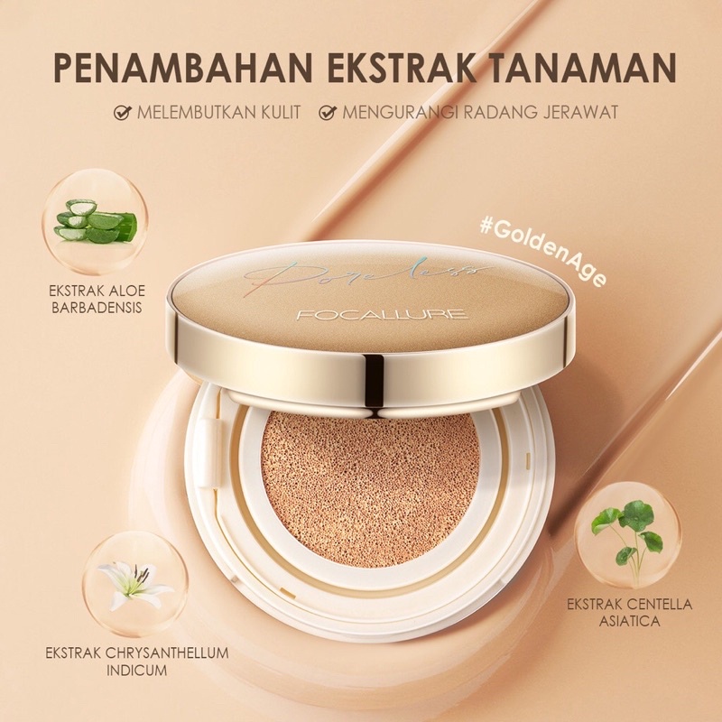 FOCALLURE FA198 Poreless Matte Air Cushion Foundation | BB Cushion Full Coverage Waterproof