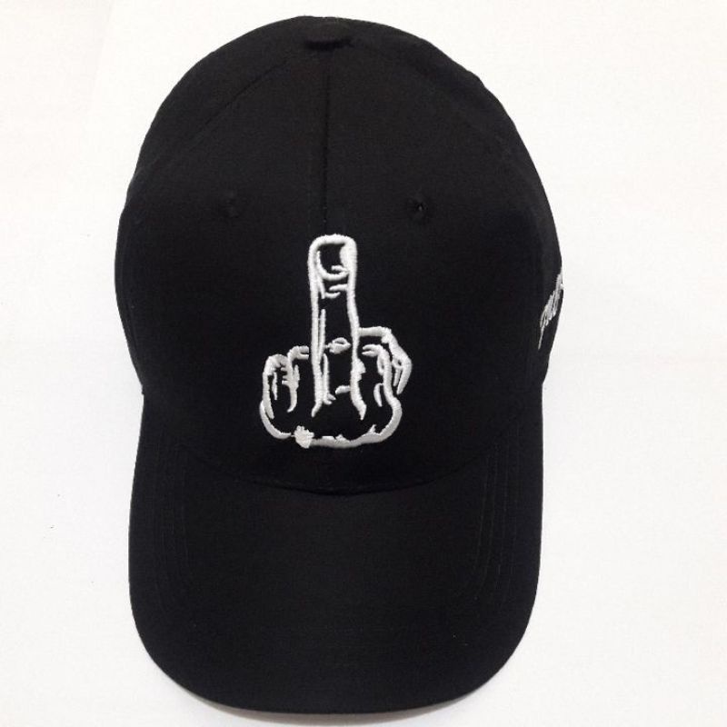 TOPI FUCK YOU /JARI TENGAH