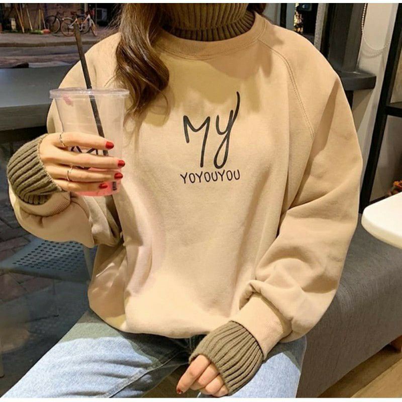 Sweater Oversize wanita MY YOUYOU Sweter cewek trend kekinian