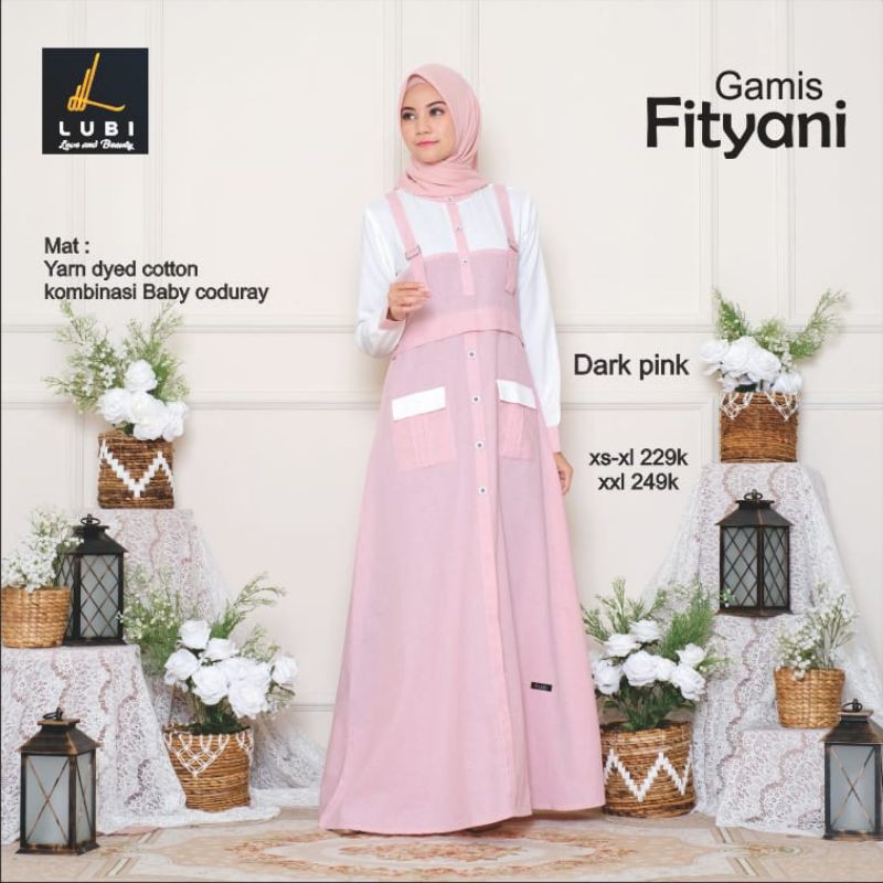 GAMIS LUBI FITYANI GAMIS REMAJA MODIS BAHAN JATUH DI