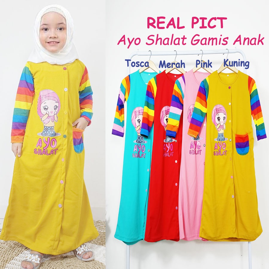 AYO SHALAT GAMIS ANAK PEREMPUAN SOLEH CANTIK CARLINA