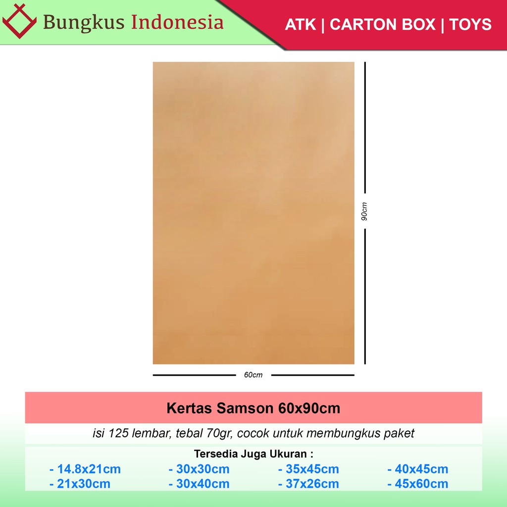 

Promo Kertas Samson 60x90cm