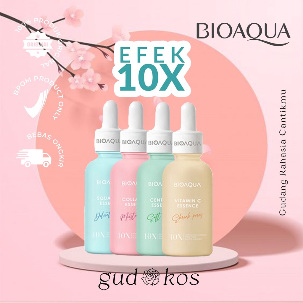 BIOAQUA 10X Effect Face Essence Serum &amp; Sheet Mask - Moisturizing / Anti Aging / Vitamin C Whitening