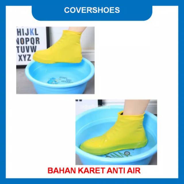 (NCS) Jas Hujan Sepatu Pelindung Cover Shoes Anti Air dari Silicone Karet