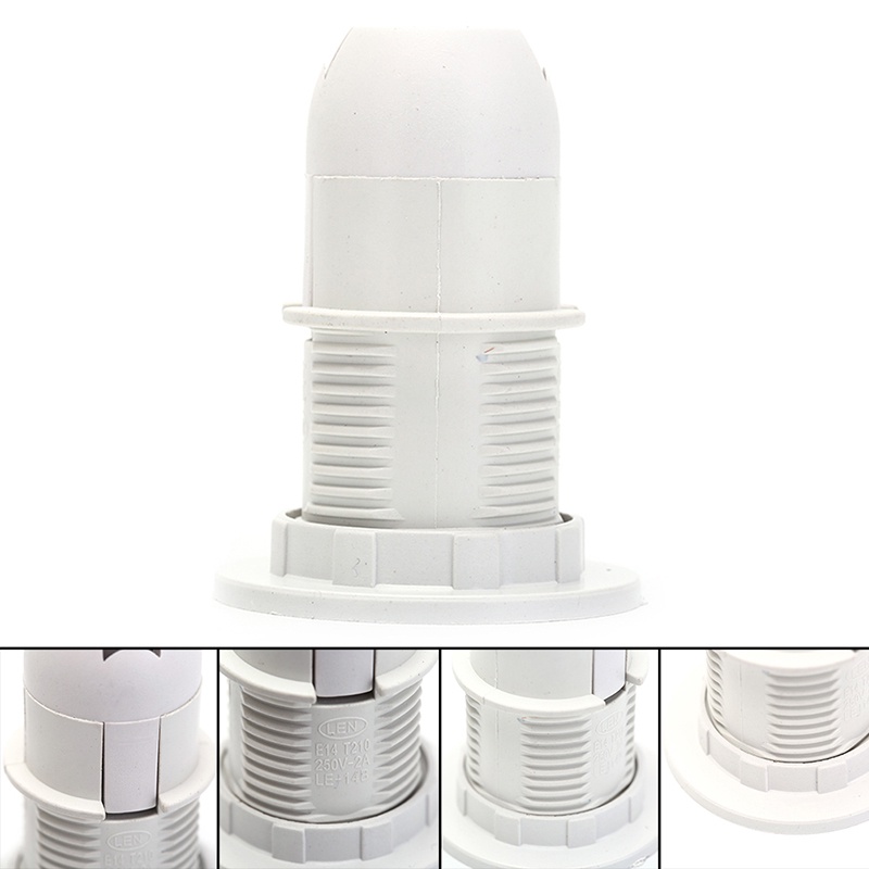 {LUCKID}Screw E14 250V 2A Light Bulb Lamp Holder Lampshade Pendant Socket