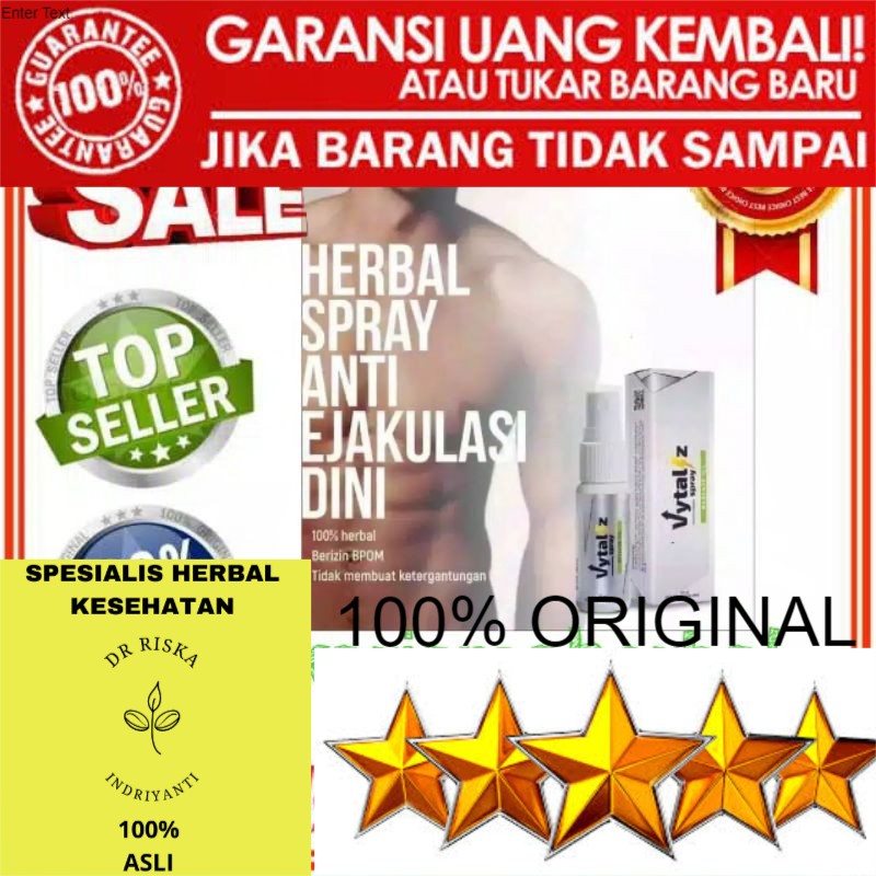 100% ASLI VYTALIZ SPRAY ASLI ORIGINAL HERBAL SEMPROT PRIA