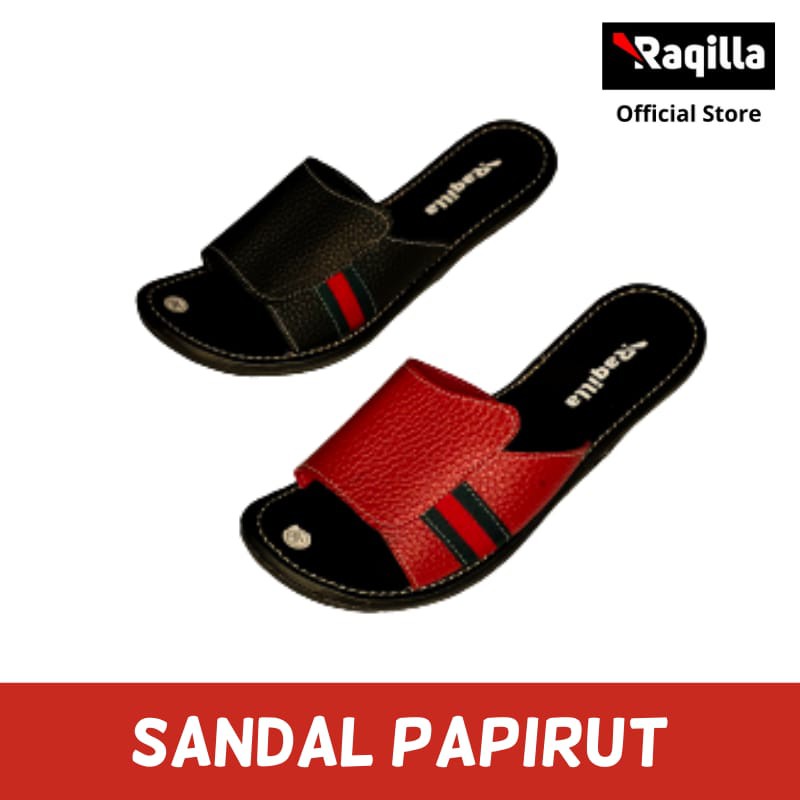 sandal wanita papirut asli garut bahan karet non slip sendal papirut wanita Kokop Kulit Jeruk