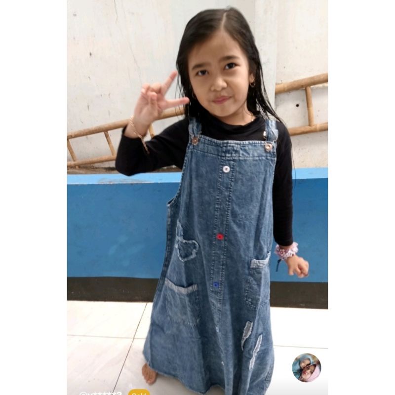 Overall Jeans Anak/ Baju Kodok Anak Premium