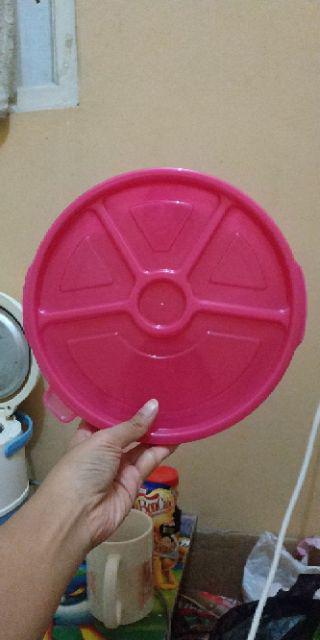 Claris 2701 Tempat Kotak Makan Lunch Box Plastik Bulat Dengan Sekat Round Food Saver