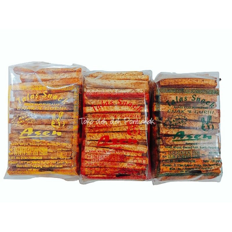 

Snack Talas ASEN Susun/ uk. Kecil Susun Khas Pontianak Kalbar 3 Pilihan Rasa