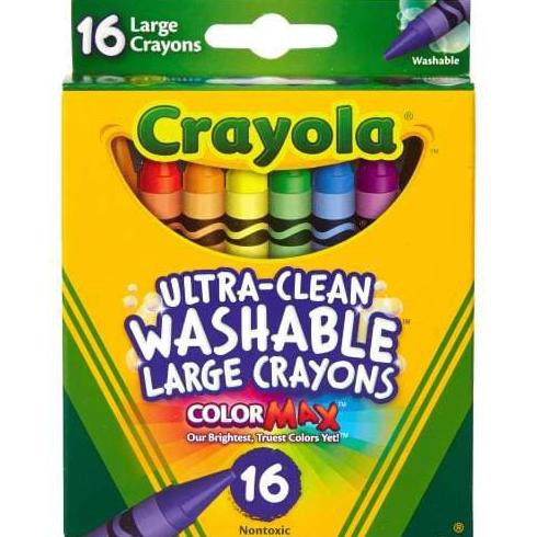 

JOY SMART TOYS CRAYOLA LARGE CRAYON 16 PCS WASHABLE ALAT GAMBAR ANAK
