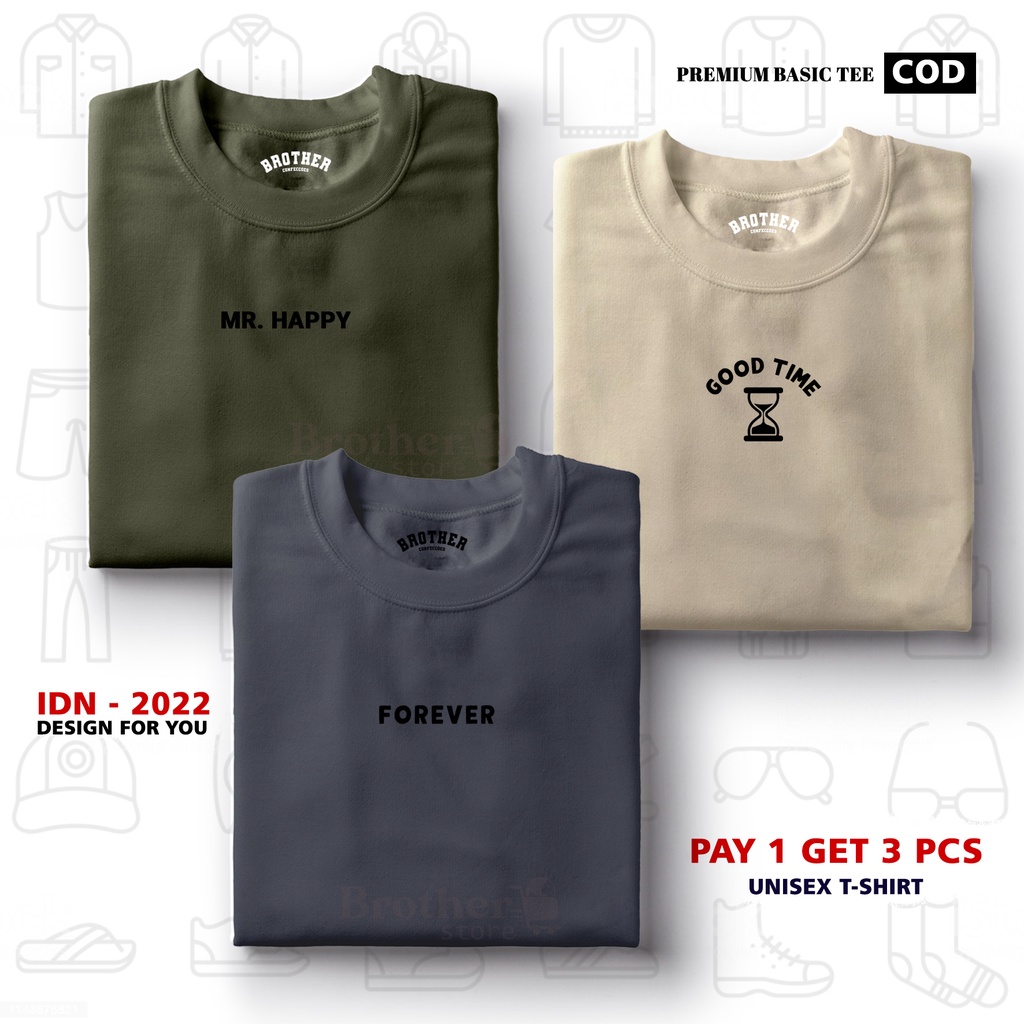 BUY 1 OR 3 PCS ( PROMO COD ) BROTHER STORE / Kaos Distro100% Catoon Combed 30s / ArticelCMFG