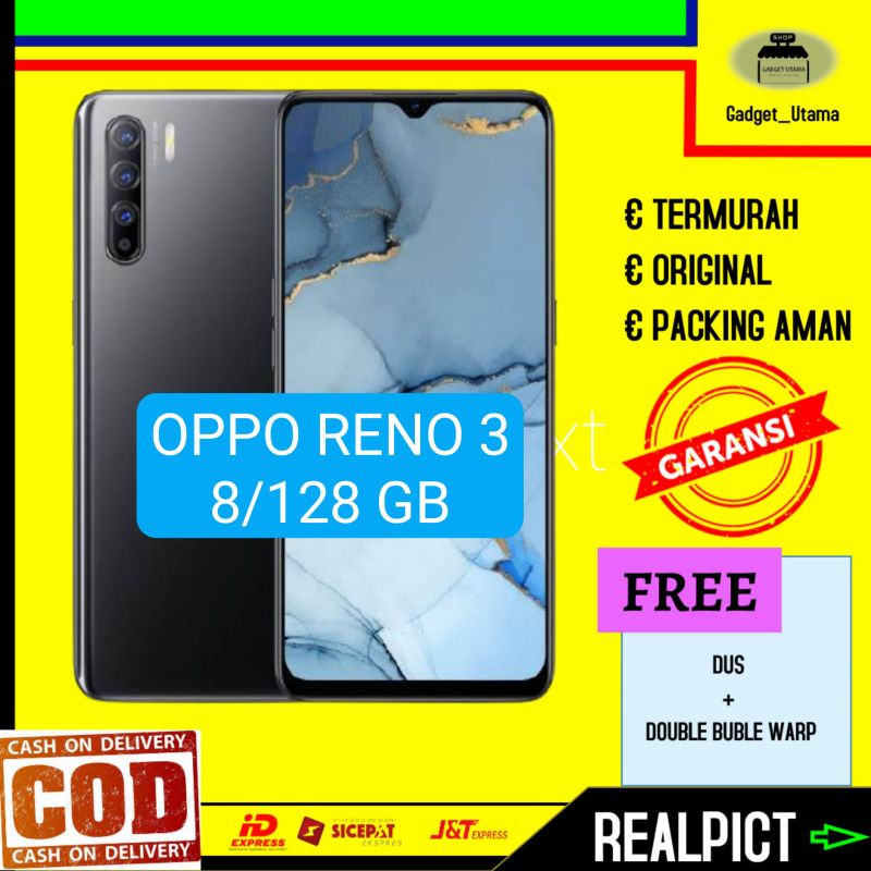 Hp Bekas Second Murah Oppo Reno 3 Original Ek Garansi  IMEI Terdaftar Siap Pakai