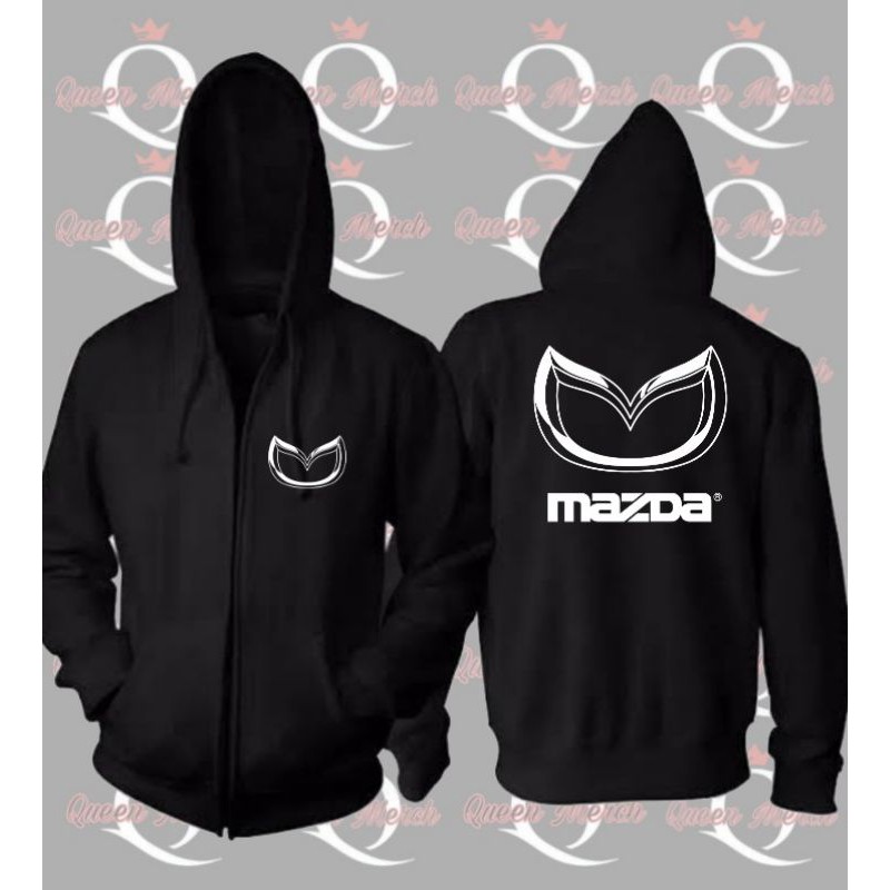 Jaket Sweater Zipper Keren Mazda Mobil Logo - Fiksi Clothing