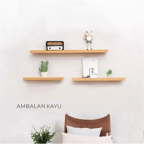 rak&amp;rak gantung furniture model 3 susun ukuran P 40&amp;30&amp;20xL10xT2 cm