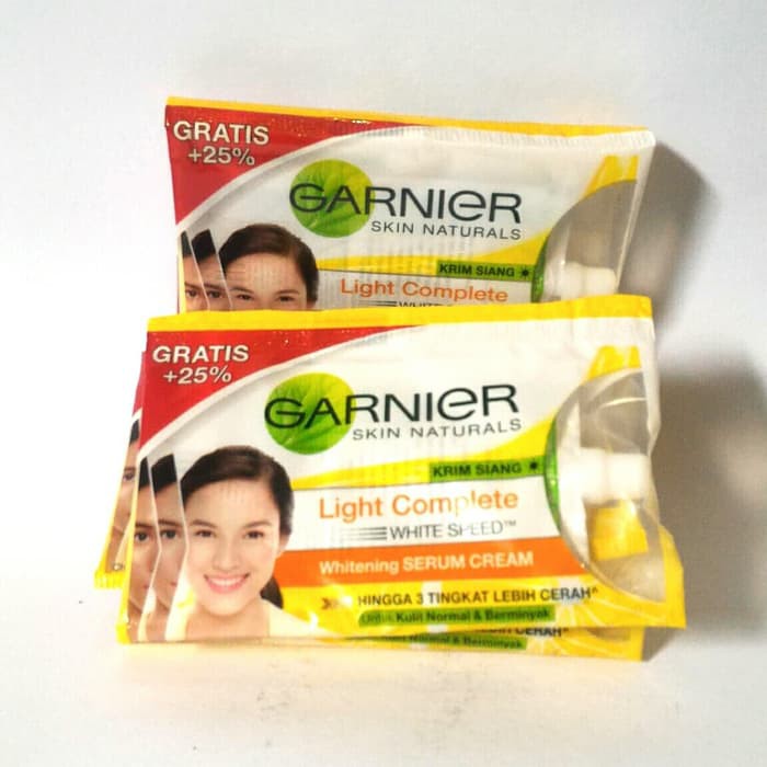Jual Garnier Light Complete Day Cream Sachet 7ml Shopee Indonesia