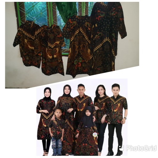 Batik Couple Keluarga Sania Ruffle Ori Ndoro Jowi Dnt Motif Singa Gold Termurah Di Shopee Sarimbit