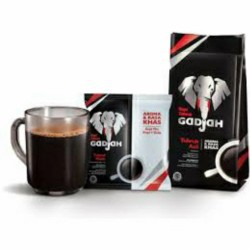 Kopi tubruk gadjah + gula 7 gram 10 sachet /  kopi gadjah 7g 20 sachet kopi gajah djarum kopi hitam