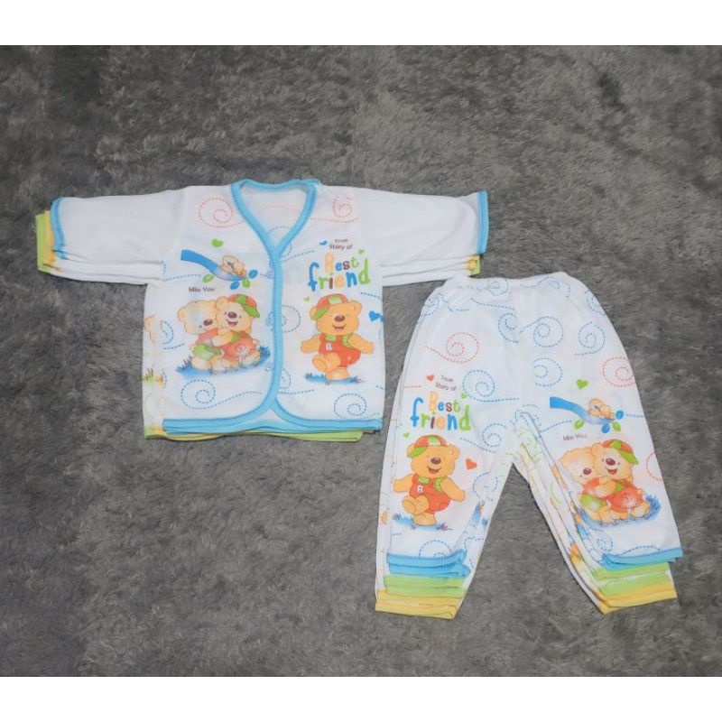 Setelan Baju Bayi Baru Lahir Murah Motif Karakter Kado Baju Bayi Newborn Perlengkapan Bayi Murah