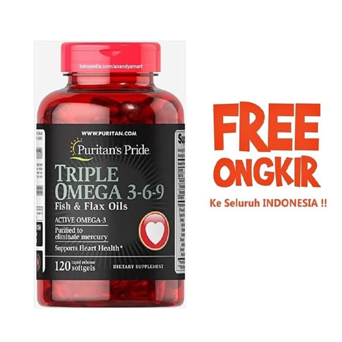 Puritan Puritan's Triple Omega 369 369 Fish Flax Oils Oil isi 120 sg omg