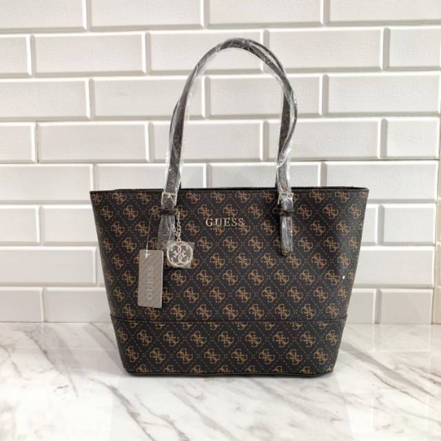 Tas Guess Delaney Motif Tote Bag