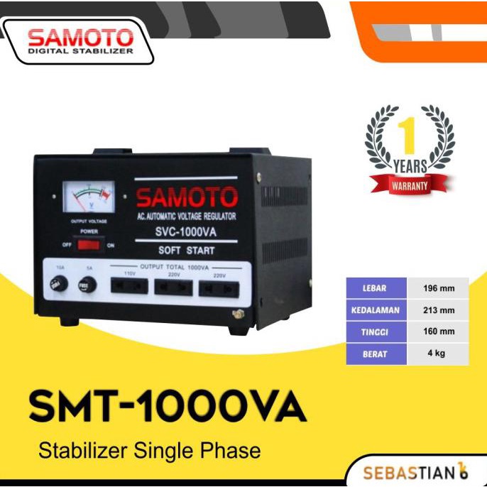 Yang Dicari] Stabilizer Listrik Digital 1000Va Samoto Stabilizer Stavolt 1000 Va