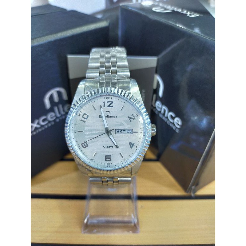 ( ORIGINAL ) Excellence 8509M Jam Tangan Stainless Steel / 8509 M