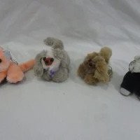 Boneka Gantungan Kunci Anjing &amp; Kucing Berbulu Lucu Murmer TOP