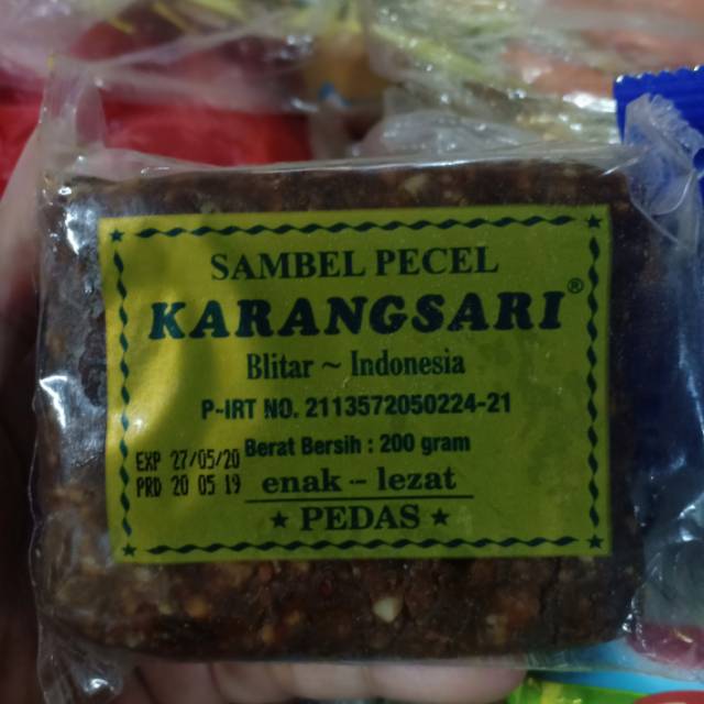 

Sambel Pecel Karangsari 200gr