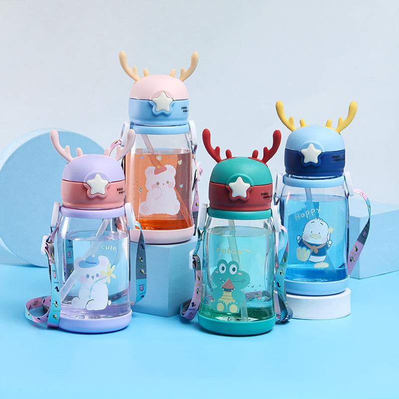 Botol Minum Anak Karakter Lucu Tutup Telinga Rusa Botol Minum BPA FREE