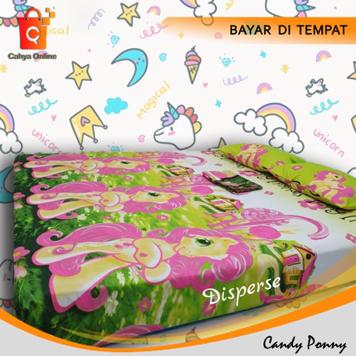  SPREI  HOME MADE KARAKTER SEPREI MOTIF  KARTUN  ANAK KUDA 