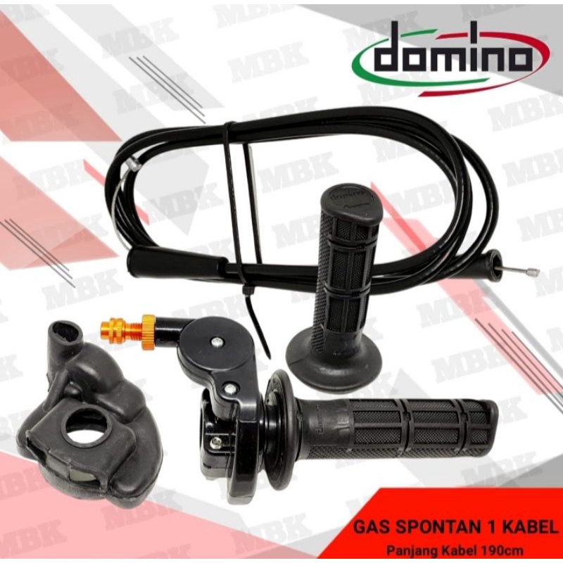 GAS SPONTAN DOMINO 1 KABEL UNIVERSAL KLX CRF TS RM D-TRACKER SUPERMOTO